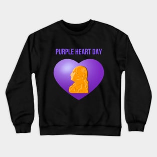 Purple Heart Day Crewneck Sweatshirt